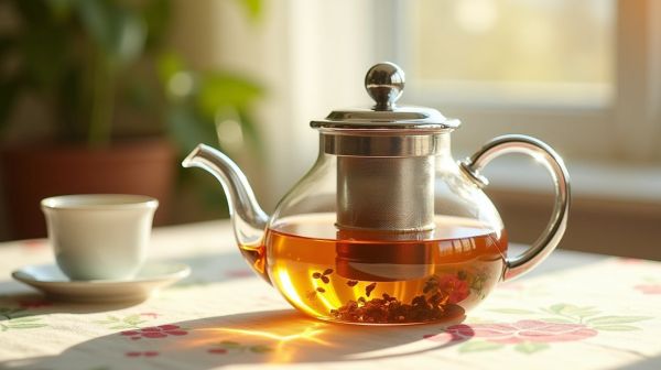 Maîtriser la préparation du thé avec une théière en verre infuseur